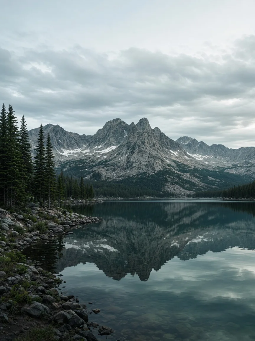 Idaho mountains and alpine lake representing statewide digital marketing coverage